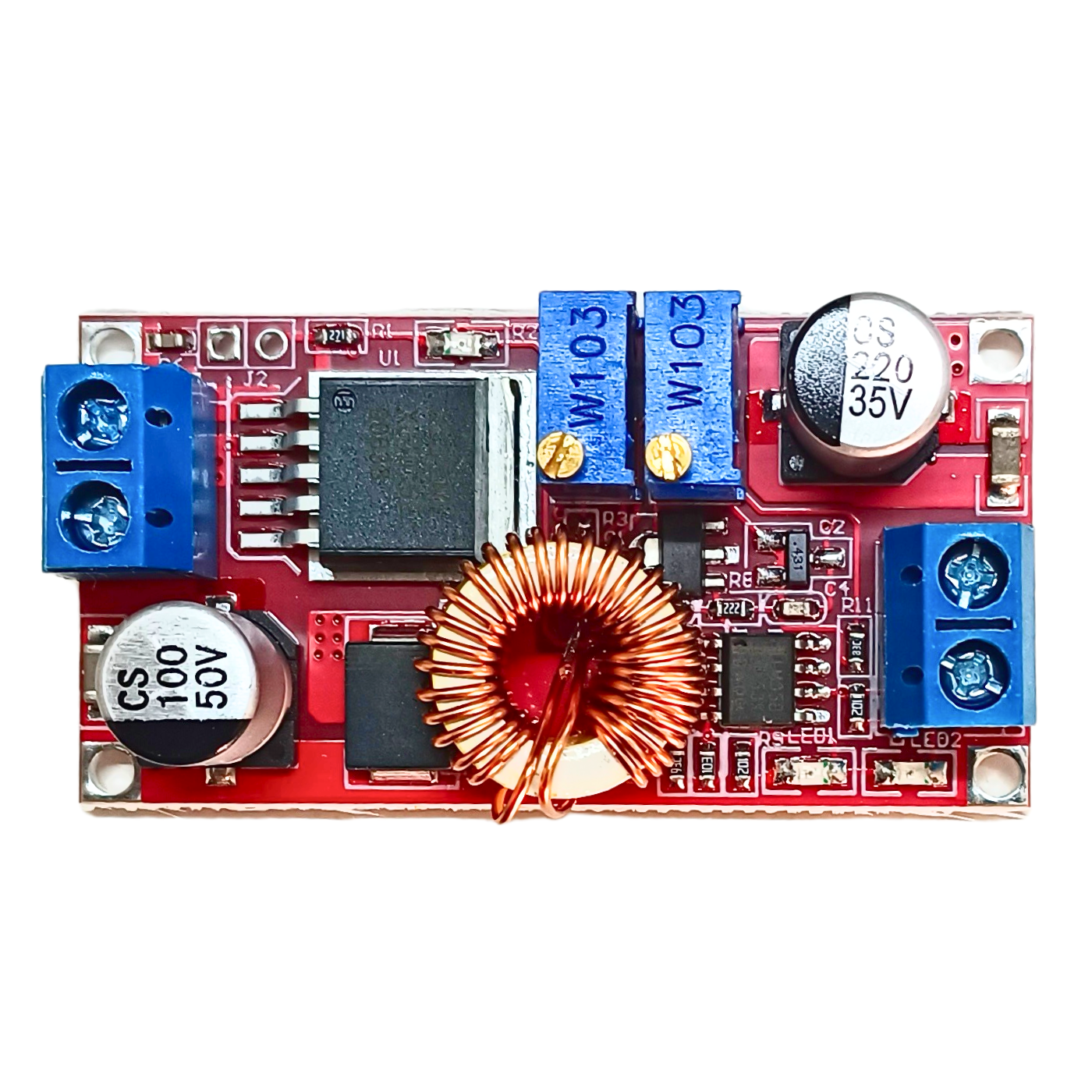 XL4015 5A LED & Battery Charging Module – XL4015 module for stable LED & battery use. -Power Converter -Robocraze