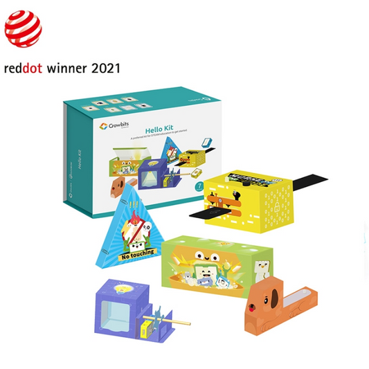 Elecrow Crowbits Hello Kit – 7 coding modules for STEM projects. -STEM Kit -Robocraze