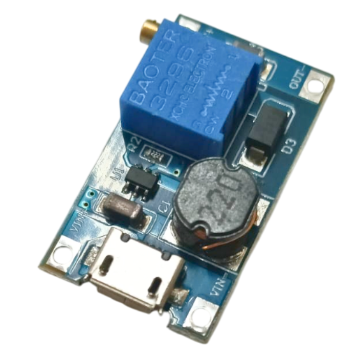 8628 Boost Module 2A Step-up MT3608 2V-24V DC-DC Boost Converter Module with Micro USB P ...