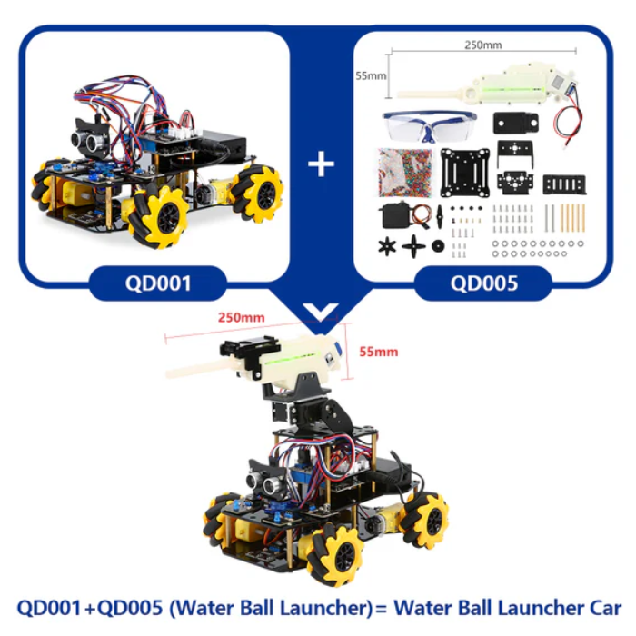 ACEBOTT ESP32 Shooting Car Expansion Pack with Water Bullet - QD005