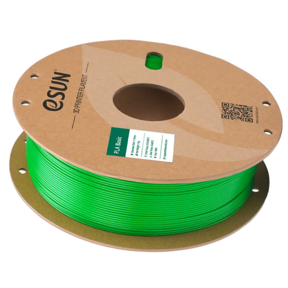 eSun PLA-Basic 1.75mm 1kg Roll 3D Printing Filament Green Color -3D Printers/Pens -Filaments -Robocraze