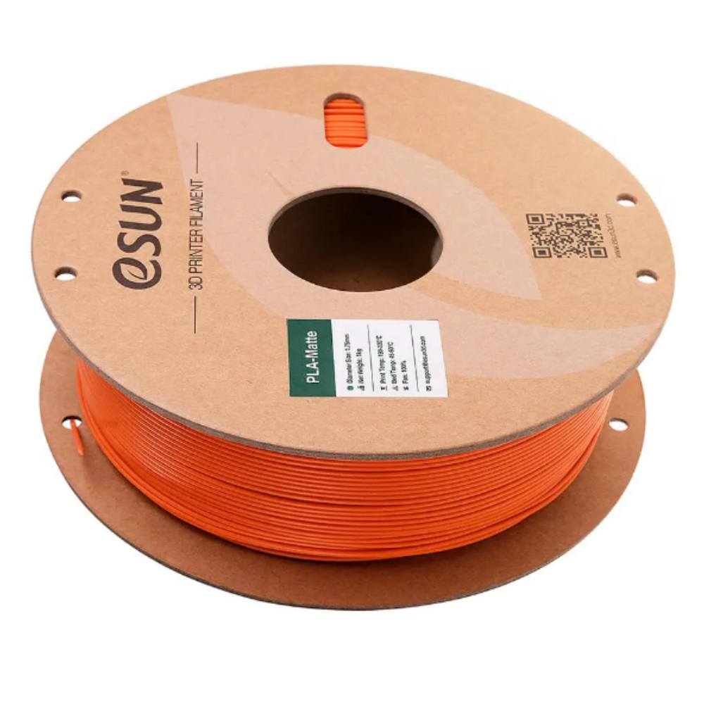 eSun PLA-Matte Filament 1.75mm 1kg Paper Roll Tangerine Color -3D Printers/Pens -Filaments -Robocraze