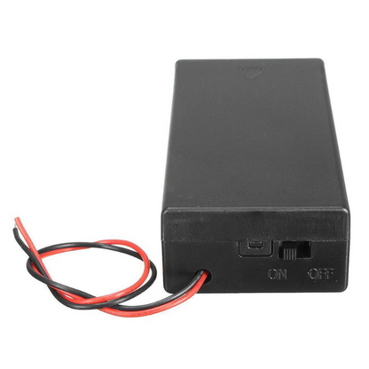 18650 Dual Battery Holder with Cover and On/Off Switch
