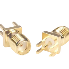 SMA Connector Female Straight Edge Mount For 1.6mm PCB - Robocraze
