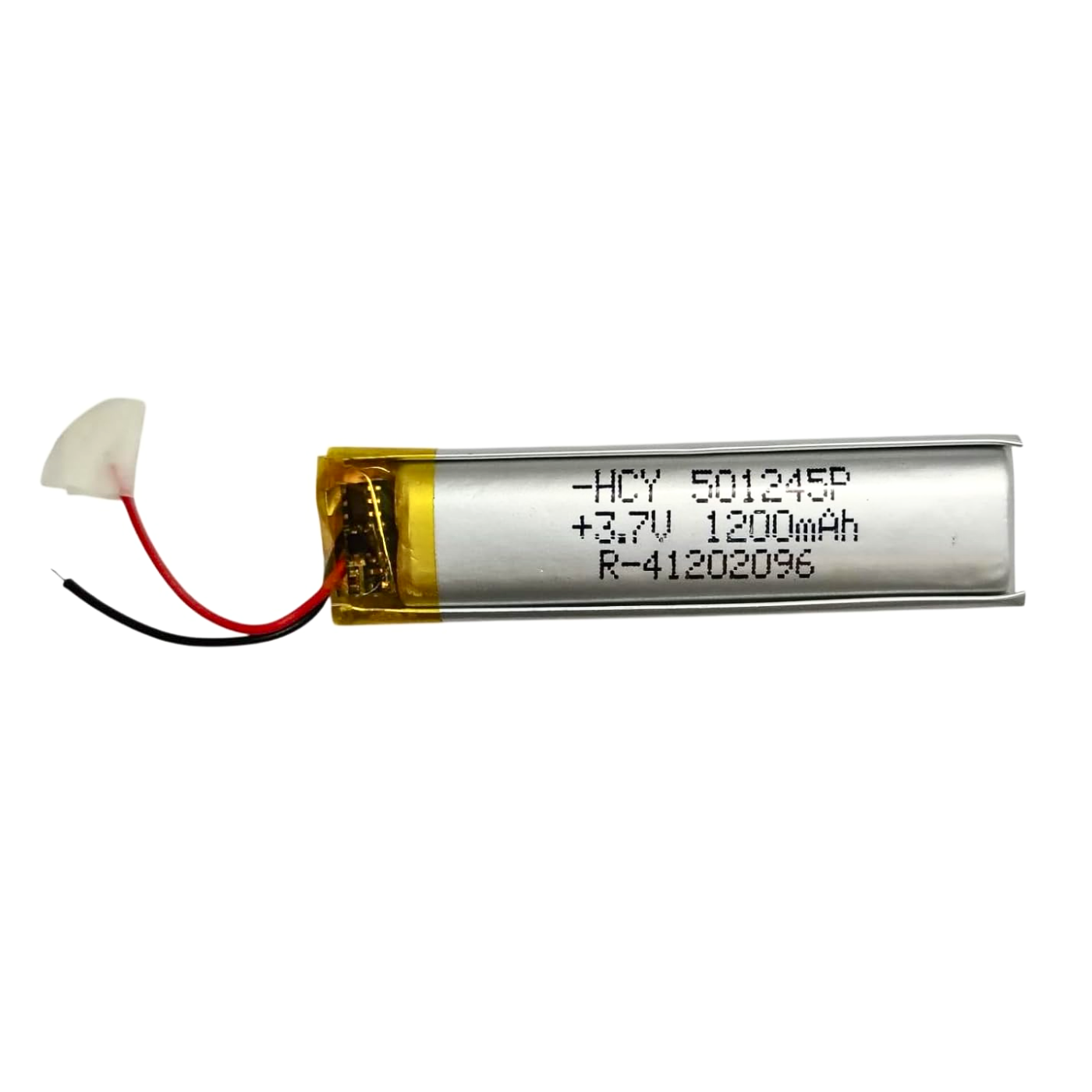 3.7V 1200mAh LiPo Rechargeable Battery Pack (501245P) -Batteries & Power Supply -LiPo Batteries -Robocraze