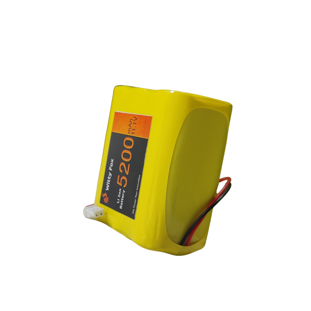 Witty Fox 11.1V 5200mAh Li-ion Battery – High-power battery for robotics. -Lithium Battery -Robocraze