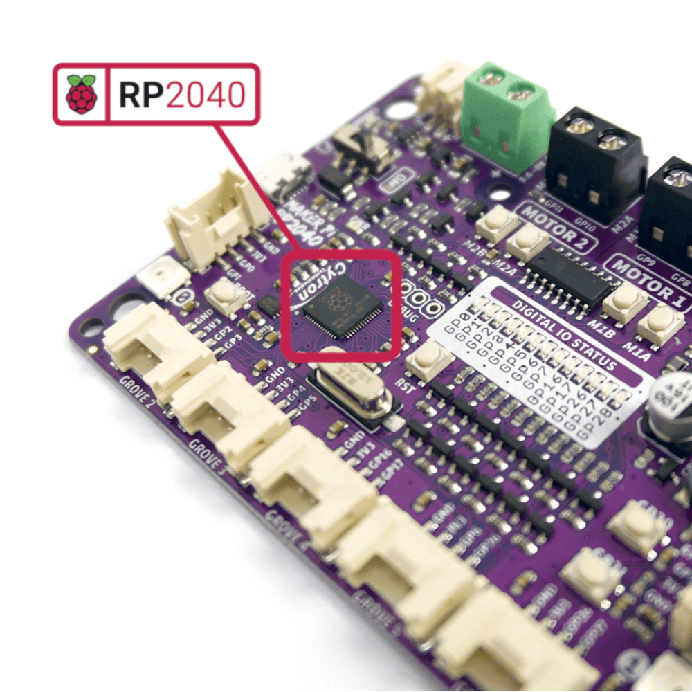 Cytron Maker Pi RP2040 – Robotics Controller Board with Raspberry Pi -Robocraze