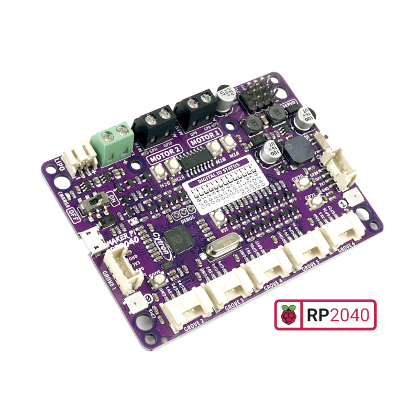 Cytron Maker Pi RP2040 – Robotics Controller Board with Raspberry Pi -Robocraze