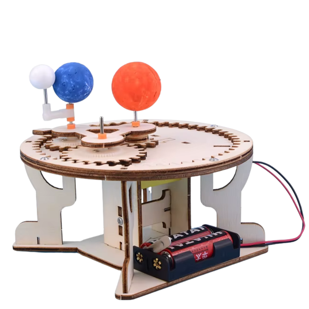 Pludo Orbit Master - DIY Science Experiment Kit for Kids 11–14 | Electric Sun-Earth-Moon STEM Toy (Grade 6–8) - DIY Kit -Pludo Education Kit -Robocraze