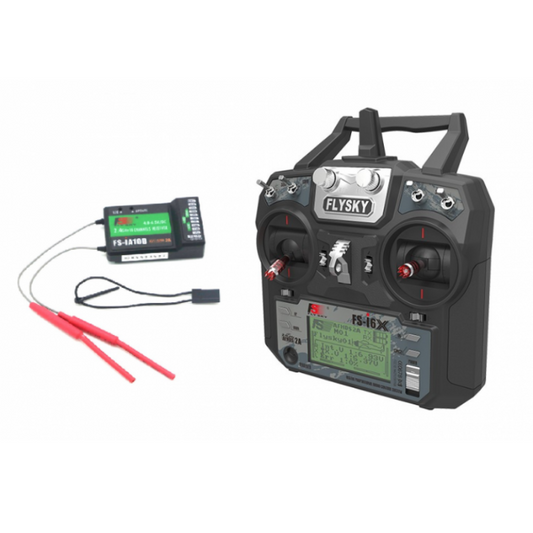 Fly Sky FS-i6X 2.4GHz 6CH AFHDS 2A RC Transmitter With FS-iA10B 2.4GHz 10CH Receiver-Robocraze