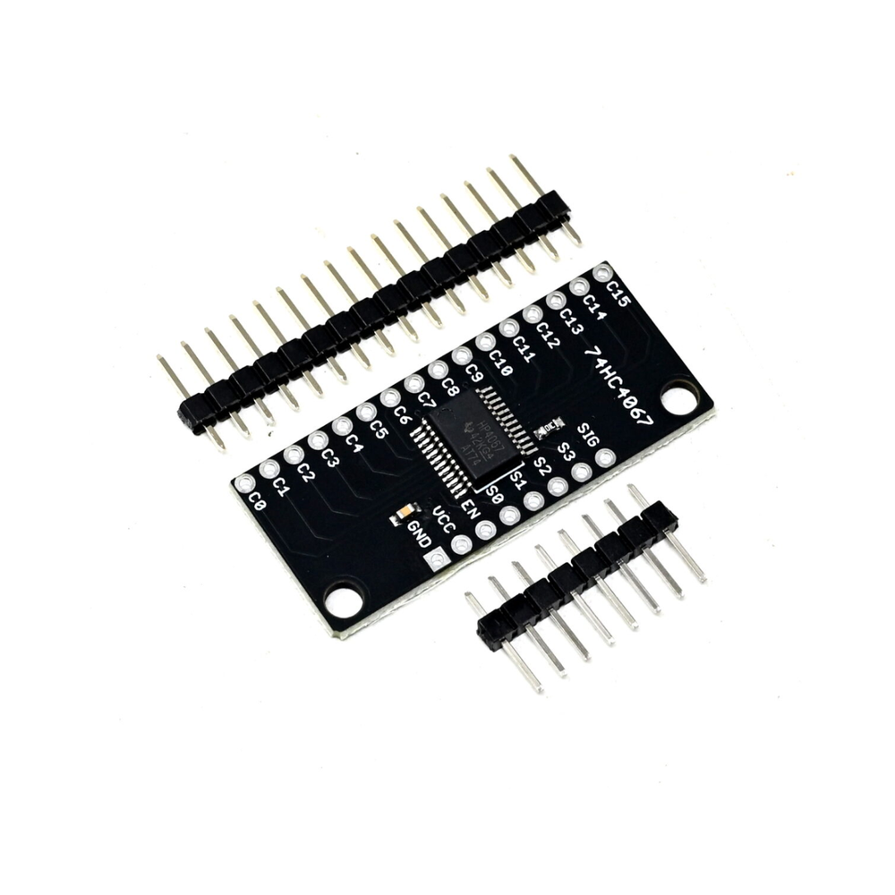 SmartElex 16-Channel Analog/Digital MUX Breakout Board – CD74HC4067 - Robocraze