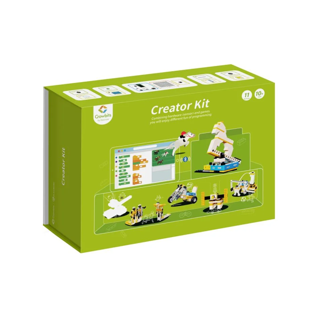 Elecrow Crowbits Creator Kit – 12-in-1 Arduino STEM toy for coding & circuits. -STEM Kit -Robocraze
