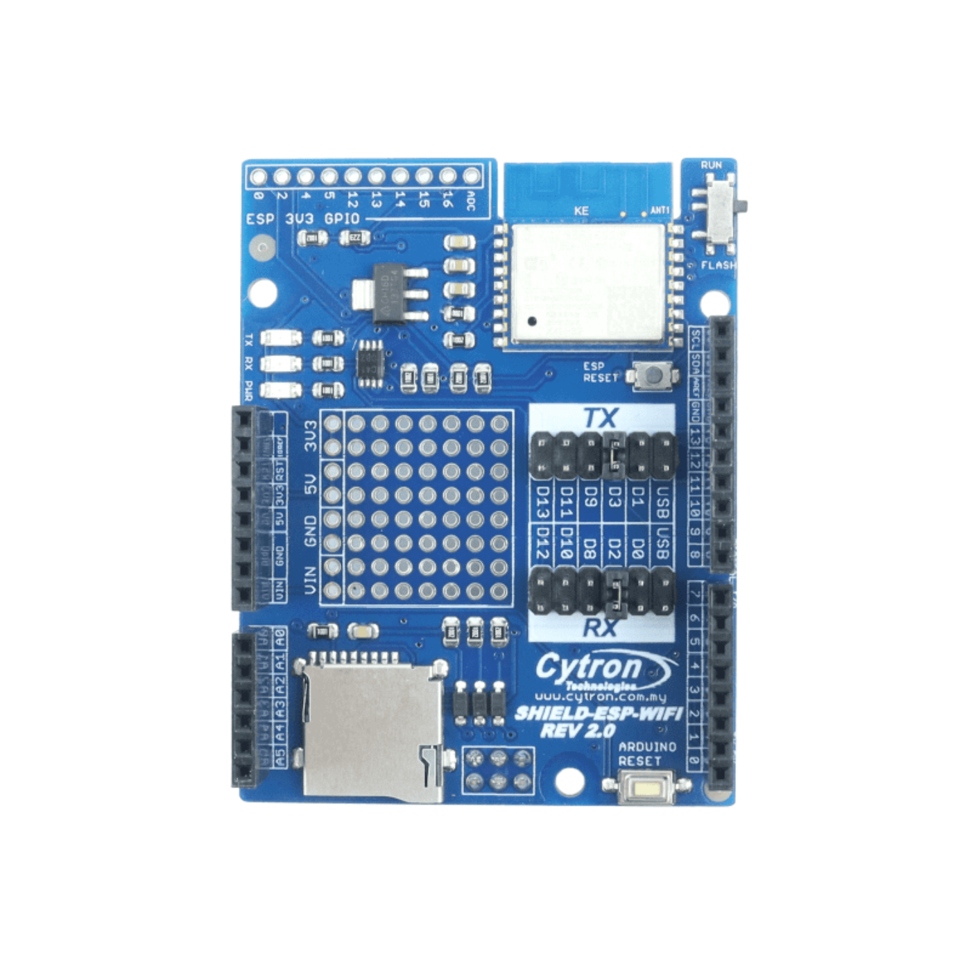 Cytron ESP8266 WiFi Shield for Arduino with WROOM-02 Module -Robocraze