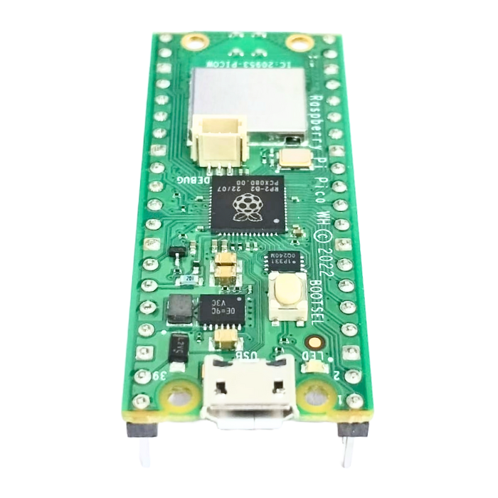 Raspberry Pi Pico W + USB Cable – Raspberry Pi Board with wireless connectivity. -Robocraze
