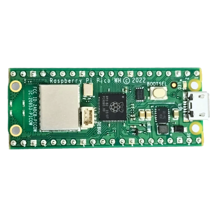 Raspberry Pi Pico W + USB Cable – Raspberry Pi Board with wireless connectivity. -Robocraze
