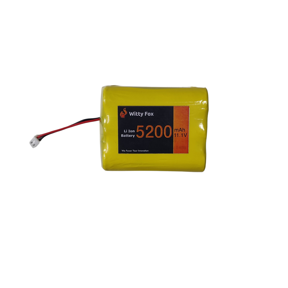 Witty Fox 11.1V 5200mAh Li-ion Battery – High-power battery for robotics. -Lithium Battery -Robocraze