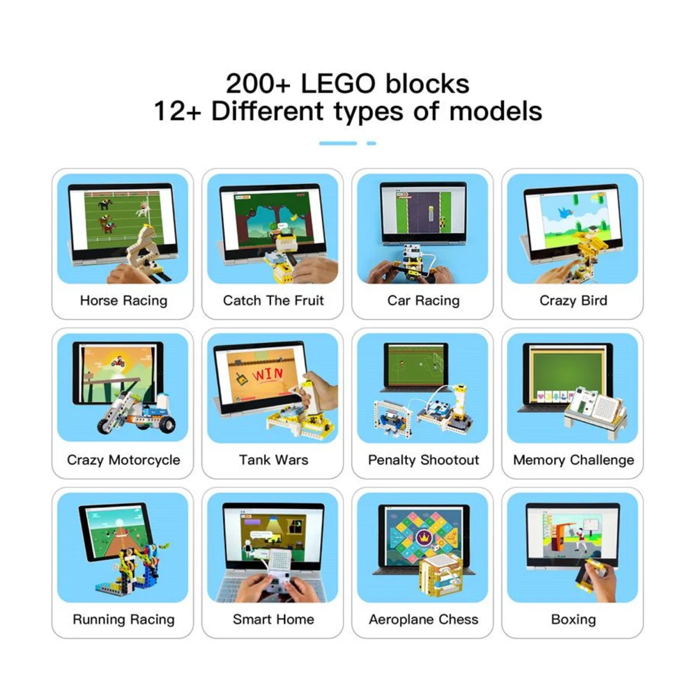 Elecrow Crowbits Creator Kit – 12-in-1 Arduino STEM toy for coding & circuits. -STEM Kit -Robocraze