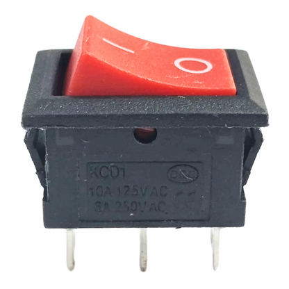 6 A 250V 3 pin SPDT ON-OFF Rocker Switch (JL MRS 102 BK)-Robocraze