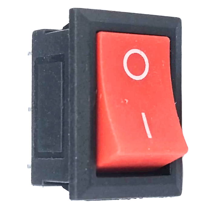 6 A 250V 3 pin SPDT ON-OFF Rocker Switch (JL MRS 102 BK)-Robocraze