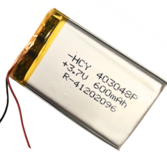 600 MAH 3.7V LIPO Rechargeable Battery- Batteries and Power Supply - LiPO Batteries and Chargers -Lipo Battery -Robocraze