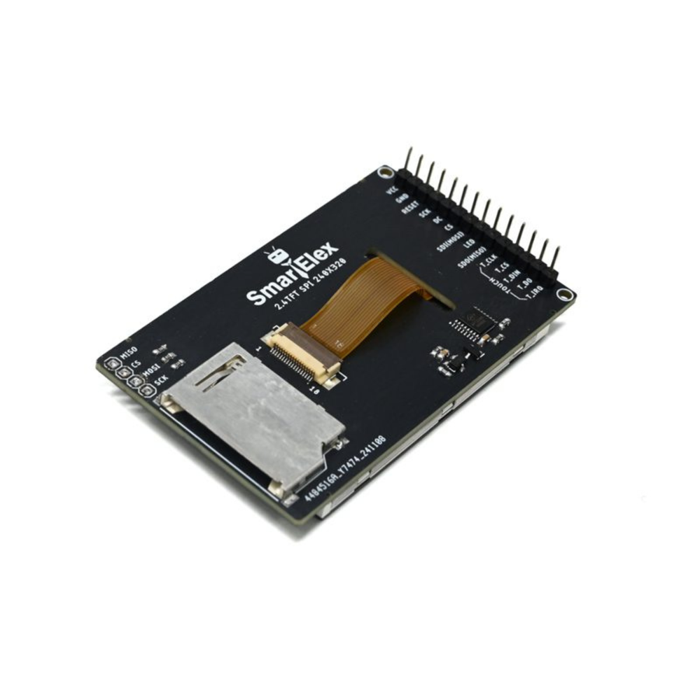 SmartElex 240×320 2.4-inch TFT Resistive Touch Display - robocraze