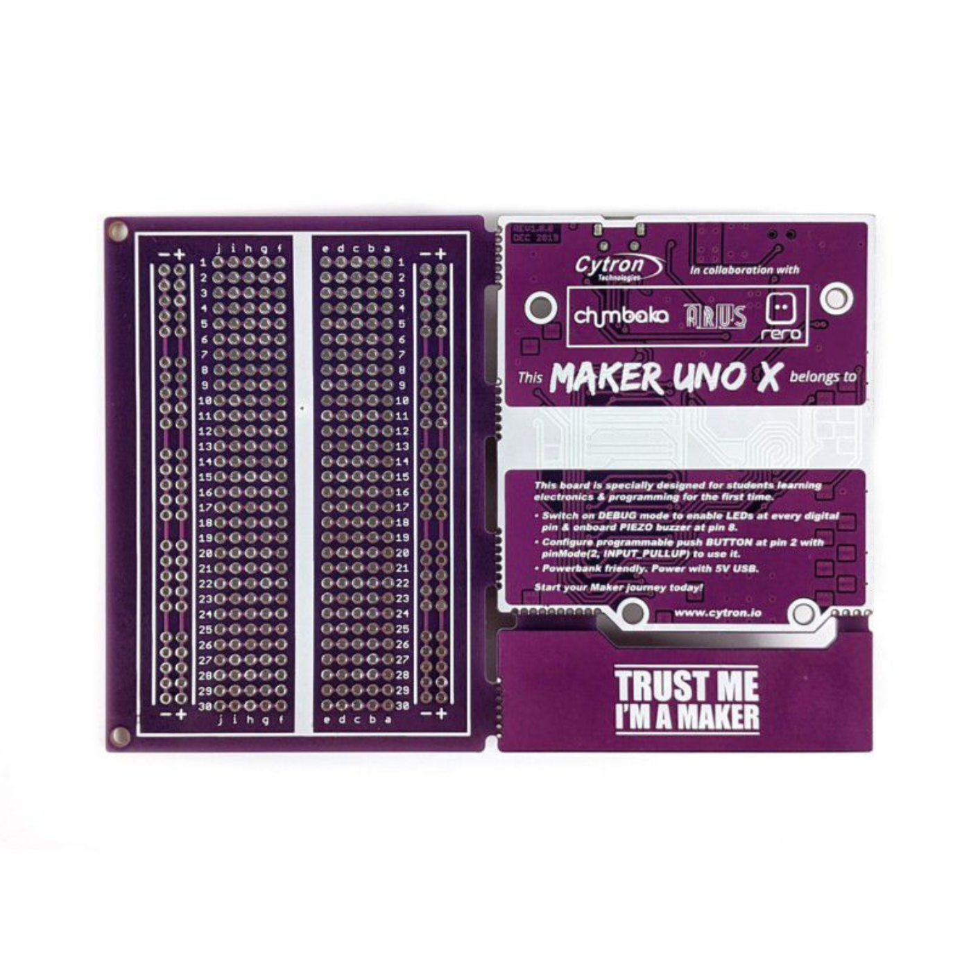 Cytron Maker UNO X – Arduino Compatible Development Board for Classroom -Robocraze