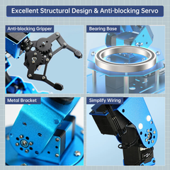 Xarm 1S Hiwonder Intelligent Bus Servo Robotic Arm for Programming