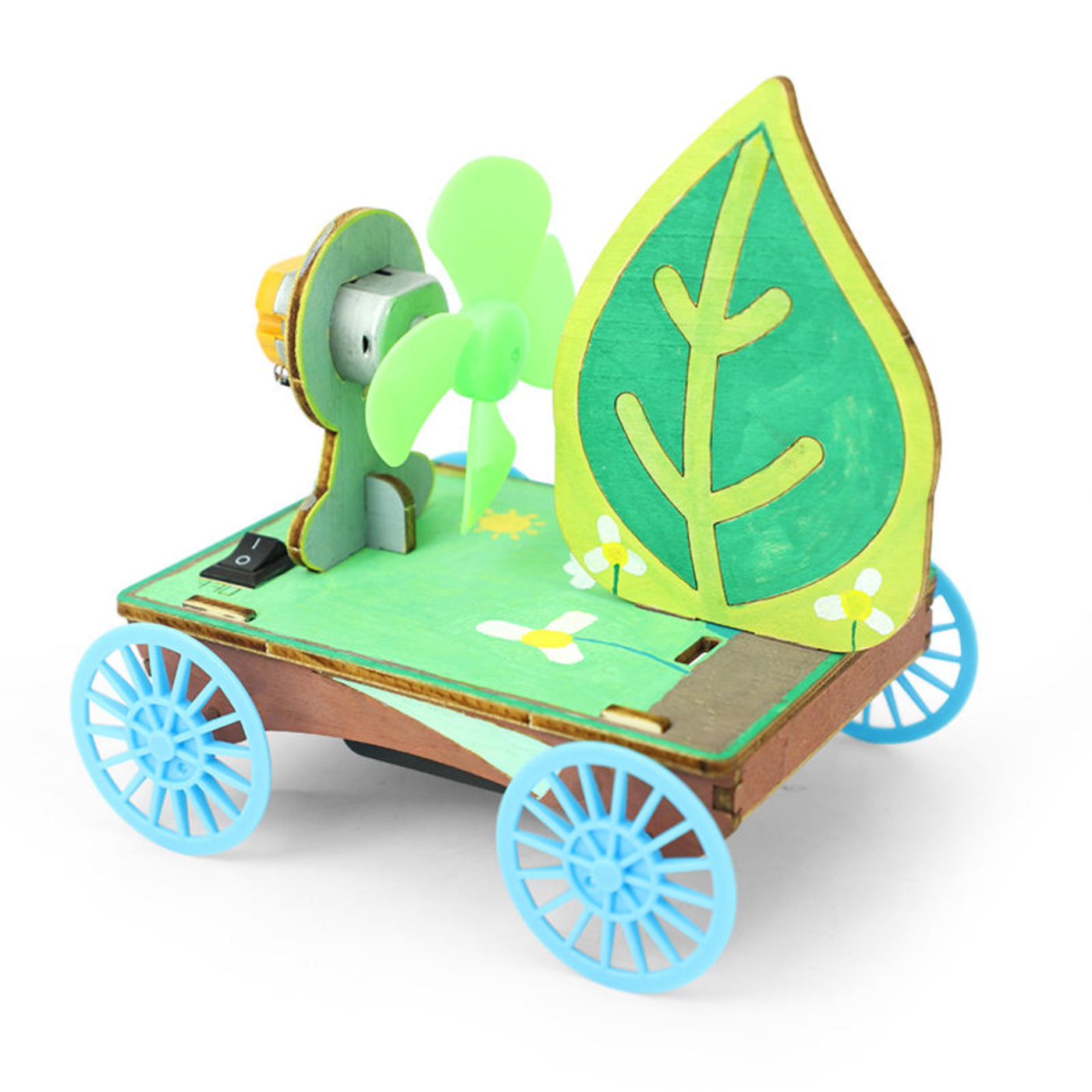 Pludo STEM Kit Action Car – DIY Science Toy for Kids 8–11 | Grade 3–5 Reaction Force Experiment Kit -DIY Kit -Pludo Education Kit -Robocraze