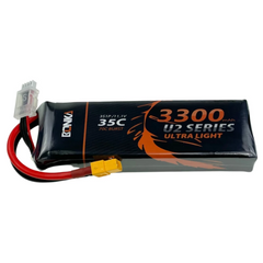 11.1v 3300mAh 35C 3S1P Bonka LiPo Battery – For FPV aircraft, RC drones & quadcopters - DIY Drone Parts - Robocraze