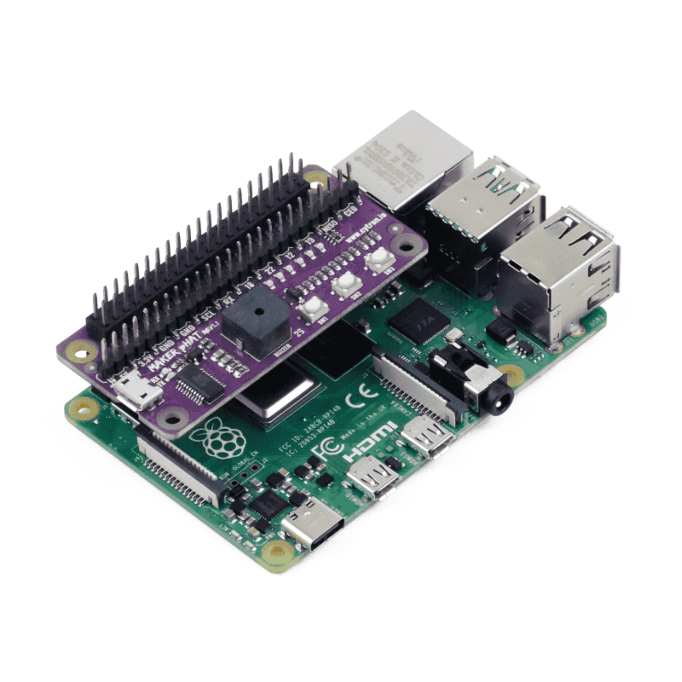 Maker pHAT for Raspberry Pi – Headless Setup, GPIO Debugging & Built-In I/O -Robocraze