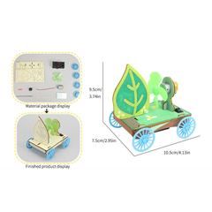 Pludo STEM Kit Action Car – DIY Science Toy for Kids 8–11 | Grade 3–5 Reaction Force Experiment Kit -DIY Kit -Pludo Education Kit -Robocraze