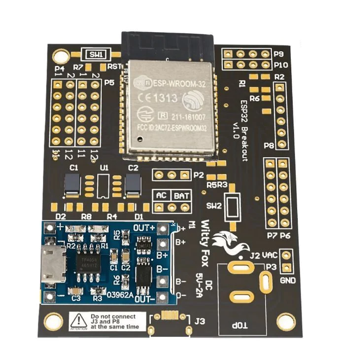 Witty Fox ESP32 Storm Board – Battery & wireless coding support. -Nodemcu ESP Board -Robocraze