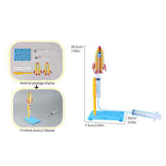 Pludo Air Force Fun DIY Science Kit – Learn Air Pressure &amp; Rocket Launch Concepts for Ages 8–11 | Grade 3–5 -DIY Kit -Pludo Educational Kit - Robocraze