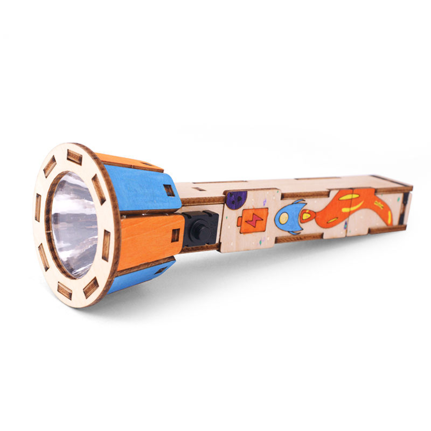 Pludo DIY Flashlight Educational Toy – Learn Simple Electric Circuits for Ages 8–11 | Grade 3 to 5 -DIY Kit -Pludo Education Kit -Robocraze