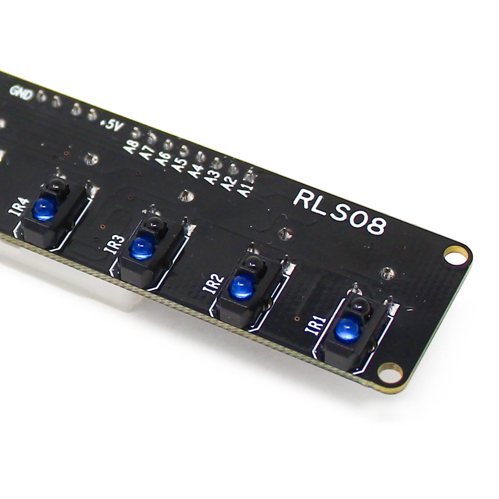SmartElex RLS-08 Line Sensor Array with 8-Channel Analog & Digital Line Tracking