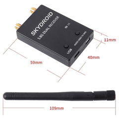 SKYDROID FPV Receiver 5.8G OTG 150CH – Dual-antenna video downlink for drones. -DIY Drone Parts -Robocraze