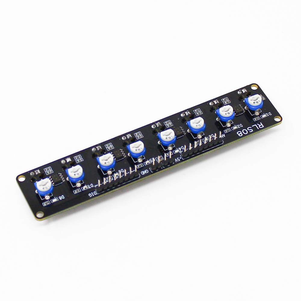 SmartElex RLS-08 Line Sensor Array with 8-Channel Analog & Digital Line Tracking