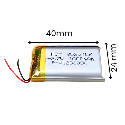 Witty Fox 1000mAh Rechargeable 3.7v Lithium Polymer Battery -Drone Battery -Robocraze