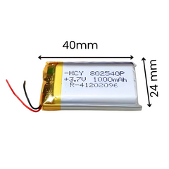 Witty Fox 1000mAh Rechargeable 3.7v Lithium Polymer Battery -Drone Battery -Robocraze