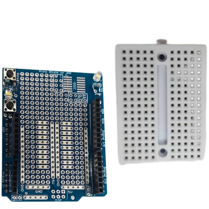 Arduino UNO Prototyping Shield – Expand Arduino projects with this prototyping shield. Electronic Components - Robocraze
