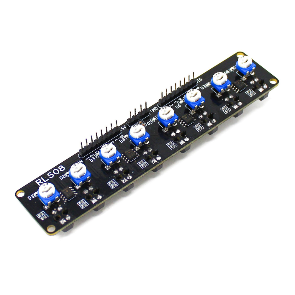 SmartElex RLS-08 Line Sensor Array with 8-Channel Analog & Digital Lin ...