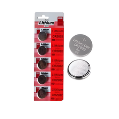 3V CR2032 Lithium Coin Battery (Pack of 5) -Robocraze