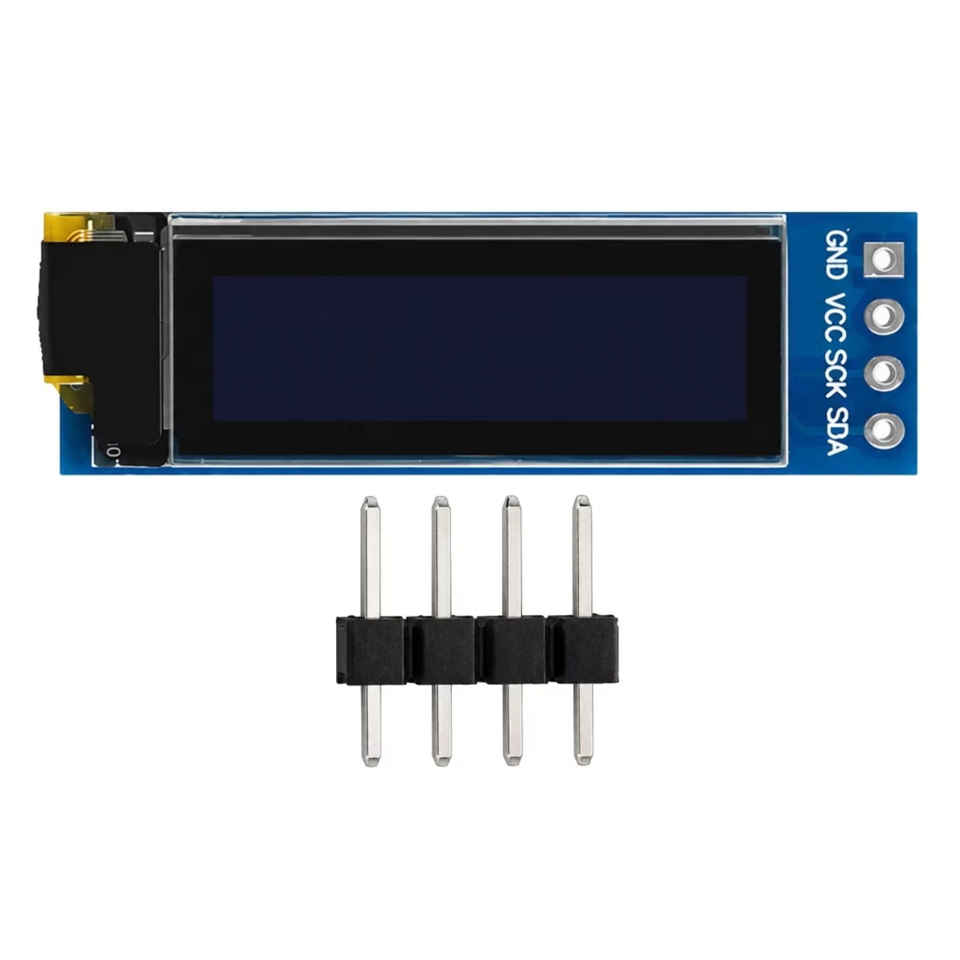 0.91" Blue OLED Display Module – OLED screen for microcontrollers & DIY projects.-OLED Display -Robocraze