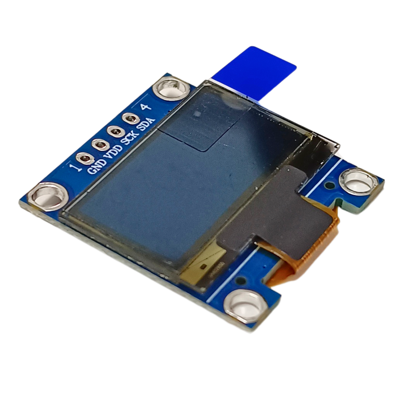 0.96 Inch OLED Display Module SPI/I2C 4pin Blue Color -Displays -OLED Display -Robocraze
