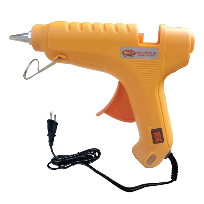 Mario ME-117 100W Hot Melt Glue Gun – Powerful 100W glue gun for heavy-duty use. -Hot Glue Gun and Sticks -Robocraze