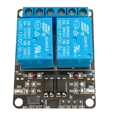 12V 2-Channel Relay Module with Optocoupler Isolation -Electronic Modules -Relays- 12V Relay -Robocraze