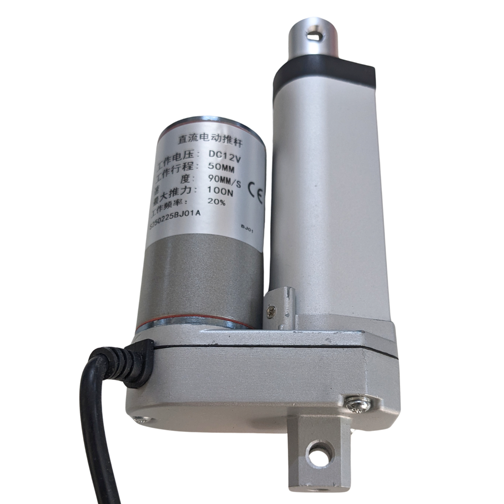 12V 50MM Stroke Length 90MM/S 100N Linear Actuator for Industrial Applications -Motors & Mechanical -Pumps & SOVs -Robocraze