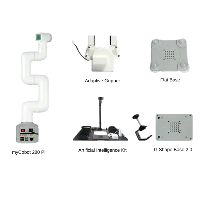 MyCobot 280 Raspberry Pi 2023 6-DOF Robotic Arm – AI-powered DIY Kits, STEM Kits, Robot Kits -Robocraze