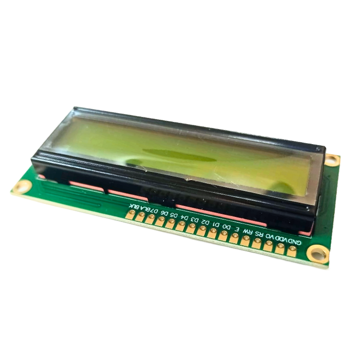 16x2 LCD Module (Green) - 16x2 green LCD for Arduino, Raspberry Pi & microcontrollers. -LCD Display -Robocraze