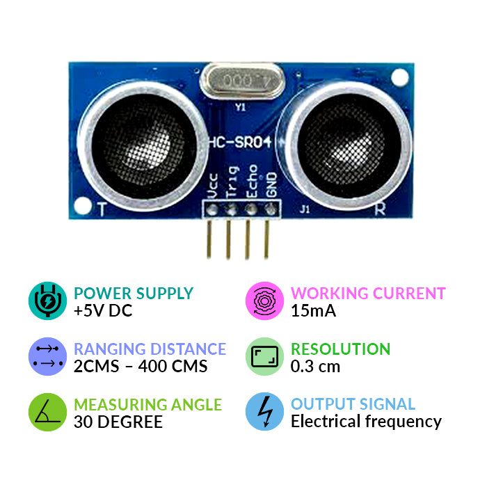 HC-SR-04 Ultrasonic Sensor ( Pack of 25)